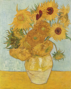 Still Life Vase with Twelve Sunflowers by Van Gogh, 1888