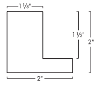 This large, L-shaped floating contemporary canvas frame in warm silver features a wide flat face.

*Note: These solid wood, custom canvas floaters are for stretched canvas prints and paintings, and raised wood panels.