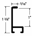 Slim 5/16 " metal frame. This frame comes in metallic white-silver. The face has a frosted texture and reflects dispersed light. The profile features a horizontal brushed texture.


Nielsen n22-02 Profile