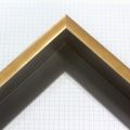 1-5/8  inch deep Satin Gold floater frame