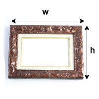 The outer frame size is measured from the very outside edge of the frame to the other outside edge, once the frame is assembled